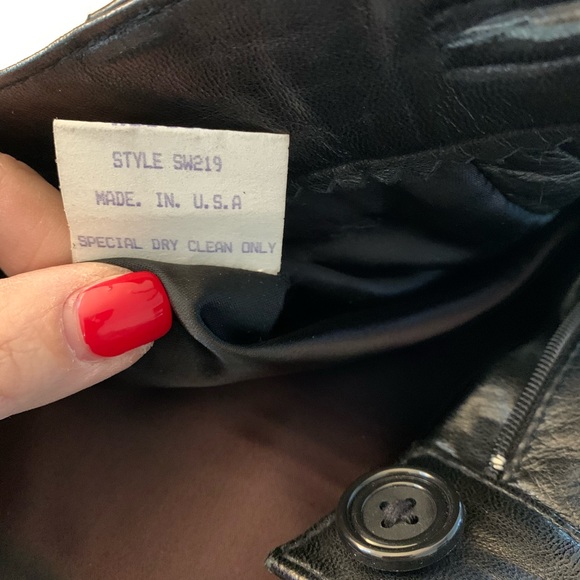 πSwann Buttery soft black leather pants size Mπ - Picture 5 of 5